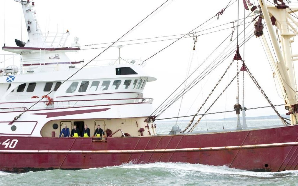 URK. De in Schotland geregistreerde BCK 40 is het schip van de familie Romkes. beeld Cees van der Wal