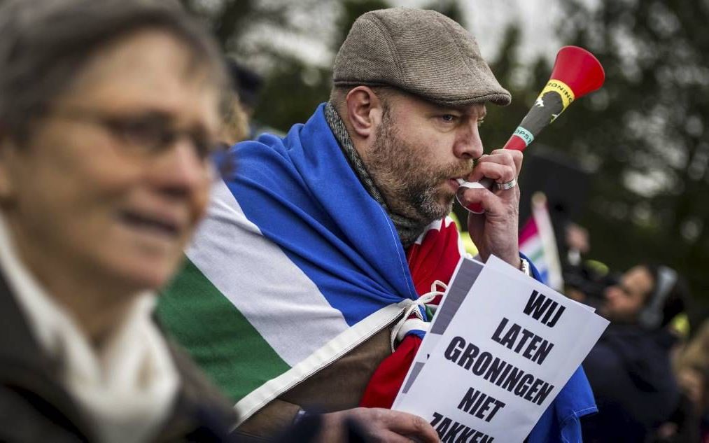 Protesterende Groningers, beeld ANP