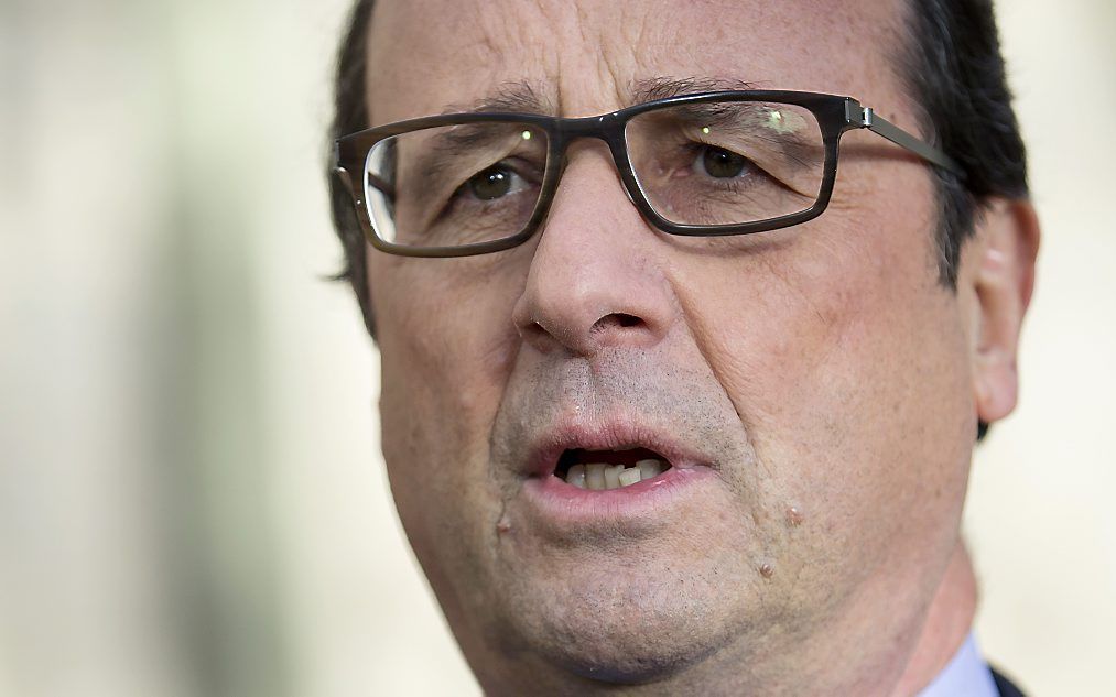 De Franse president François Hollande. beeld AFP