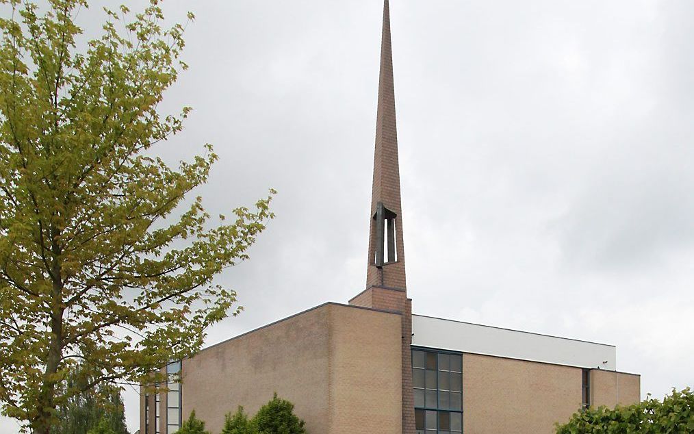 Het kerkgebouw van de gereformeerde gemeente in Yerseke. De kerk heeft plannen voor nieuwbouw. beeld Jaap Sinke