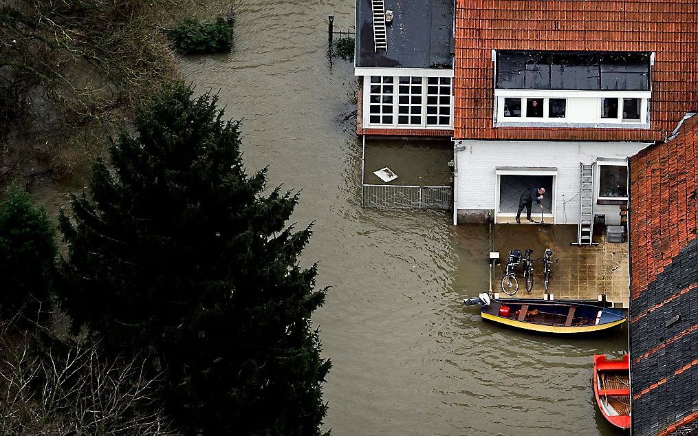 Hoogwater in het Limburgse Tegelen, in 2011. Beeld ANP