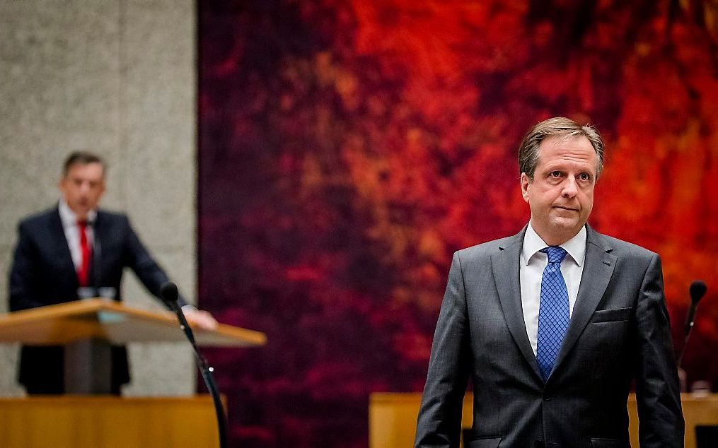 Roemer (SP) en Pechtold (D66) zijn het soms eens, maar heel vaak ook niet. Beeld ANP, Bart Maat.