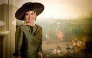 Koningin Máxima heeft zaterdagmiddag de tentoonstelling ‘Een koninklijk paradijs - Aert Schouman en de verbeelding van de natuur’ in het Dordrechts Museum geopend. beeld ANP
