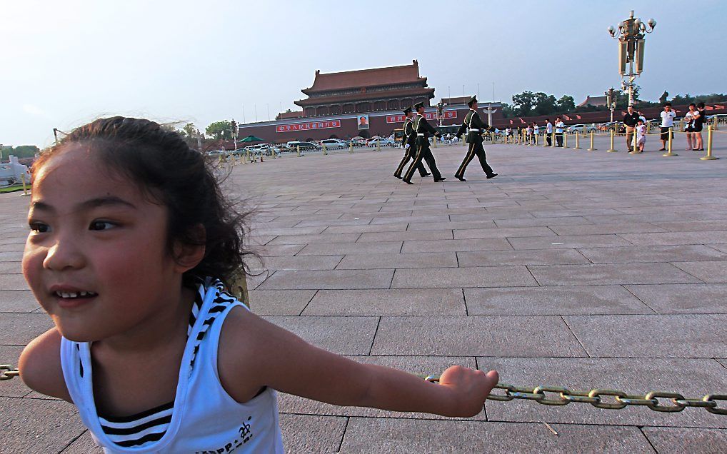 Het Tiananmenplein in Peking. beeld EPA