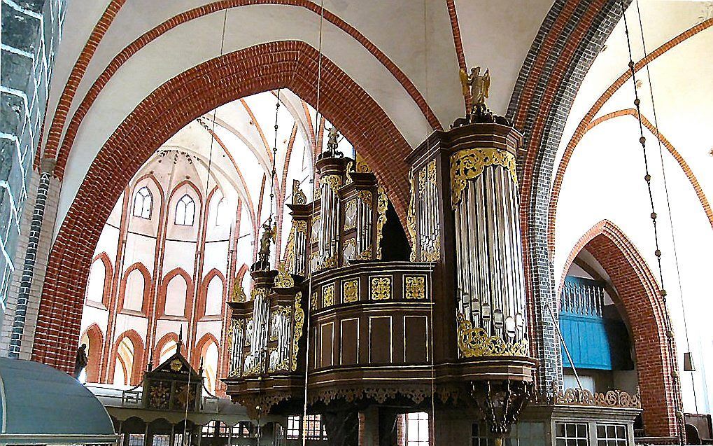 Het Arp Schnitgerorgel in de Ludgerikirche in Norden. beeld Wikimedia