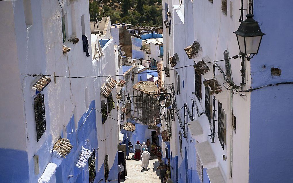 Chefchaouen, een stad in het noorden van Marokko. beeld AFP