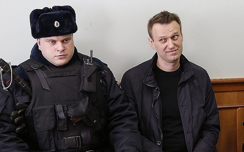 Aleksej Navalny (r.). beeld EPA