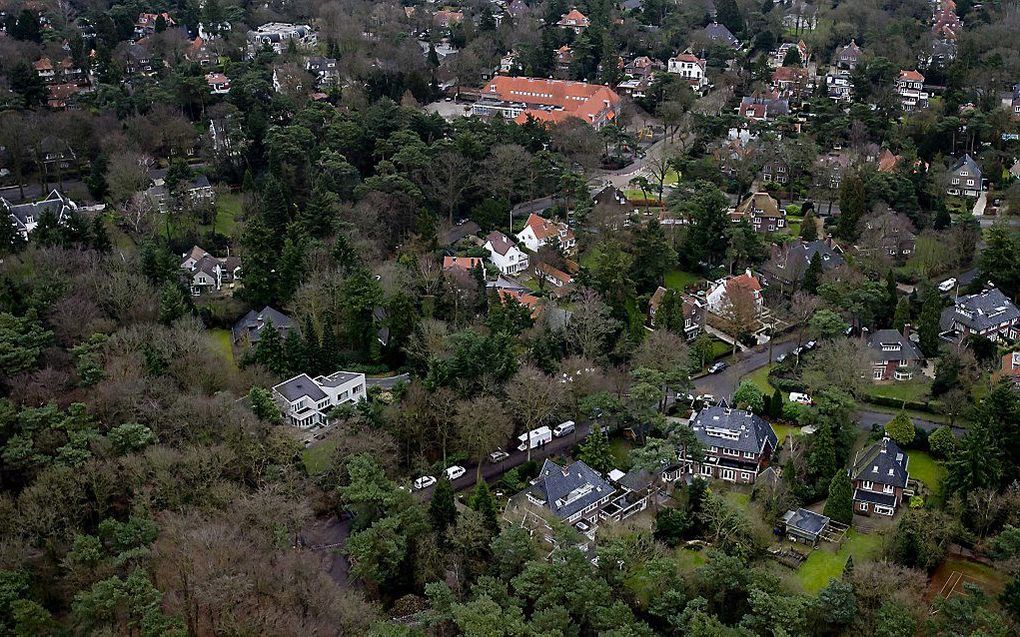 De woning van oud-minister Borst in Bilthoven vanuit de lucht. beeld ANP