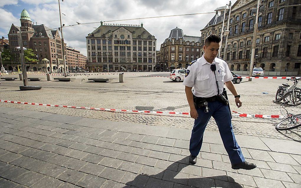 Ontruiming van de Dam. Foto ANP