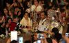 Paus Tawadros II tijdens de viering van Pasen op 11 april. beeld EPA