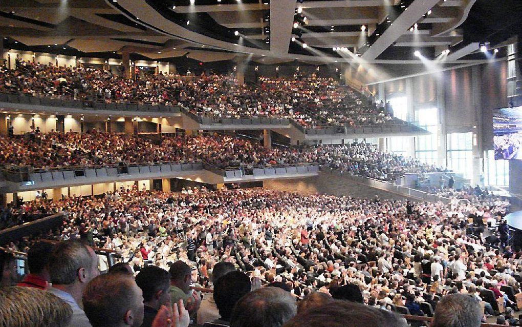 Dienst van Willow Creek in South Barrington, nabij Chicago. beeld Hans Peter Jaeger