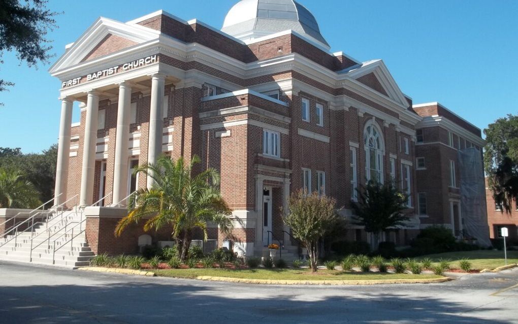 Het gebouw van de First Baptist Church en van de Foundation Academy in Winter Garden (Florida, VS). beeld Foundation Academy