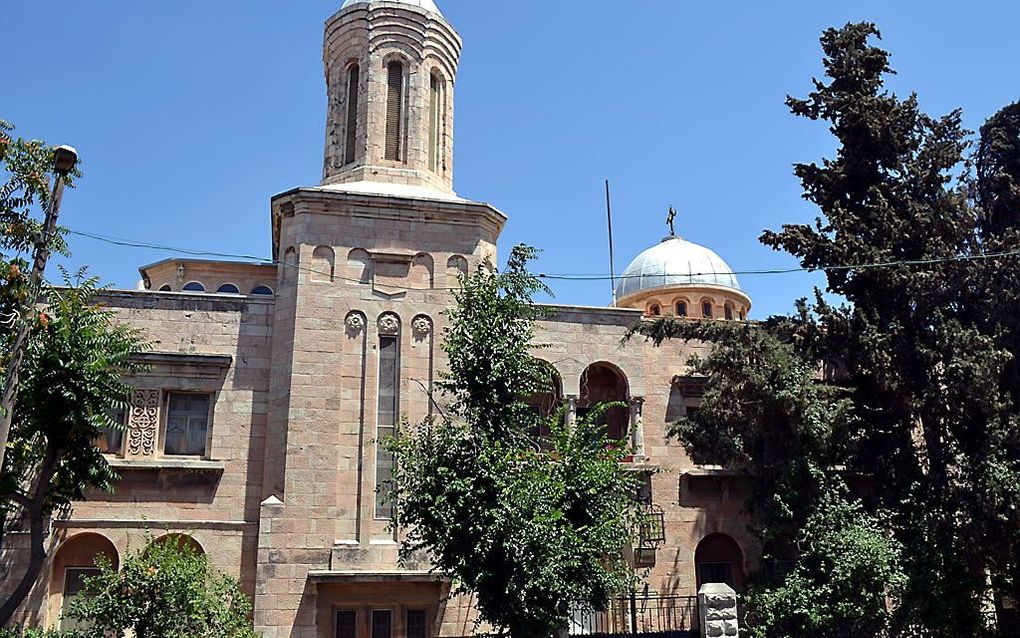 De Roemeens-orthodoxe kerk in Jeruzalem. beeld bisericaromaneascadelaierusalim.ro