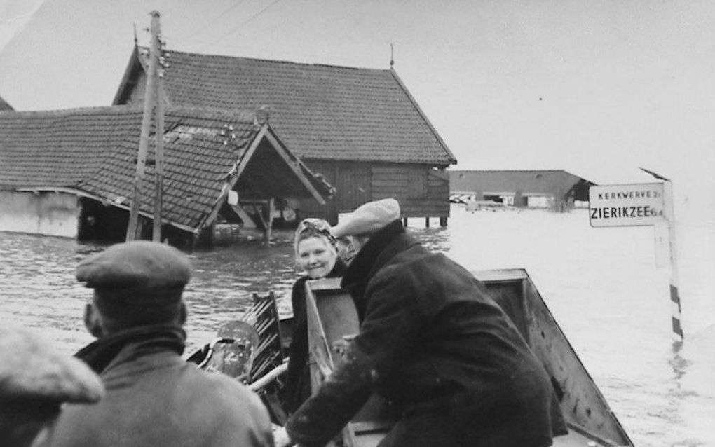 Reddingswerk bij Moriaanshoofd, dicht bij Kerkwerve. beeld Watersnoodmuseum