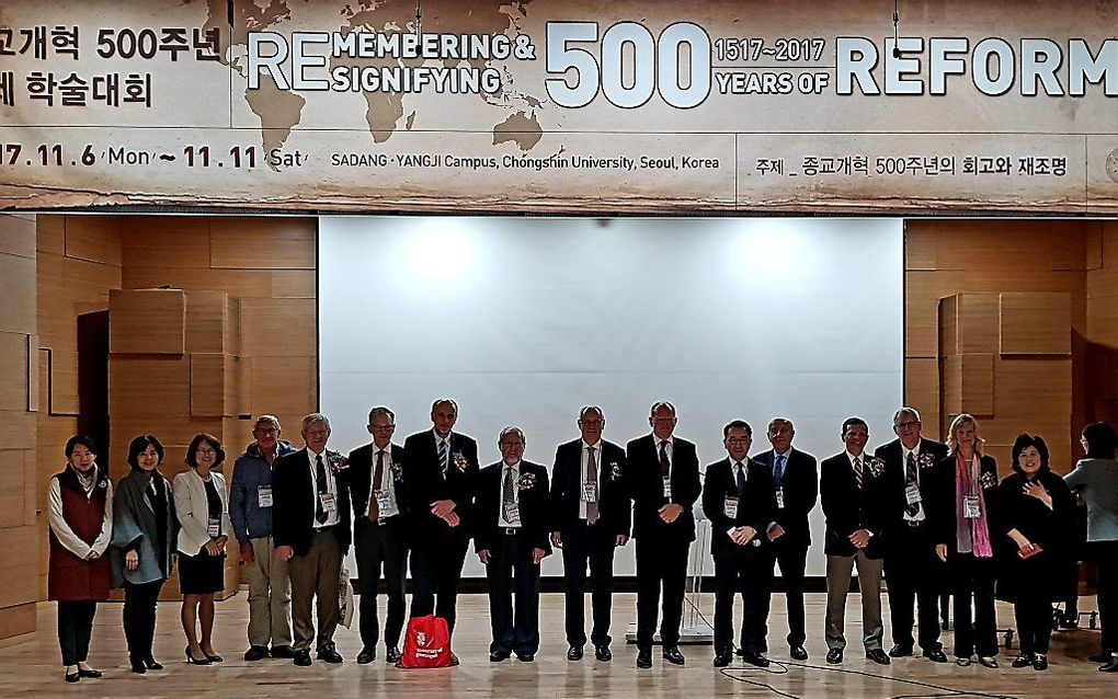 Refo500-conferentie ”Remembering & Resignifying 500 Years of Reformation”, die deze week aan de Chongshin University in Seoul werd gehouden. beeld Refo500