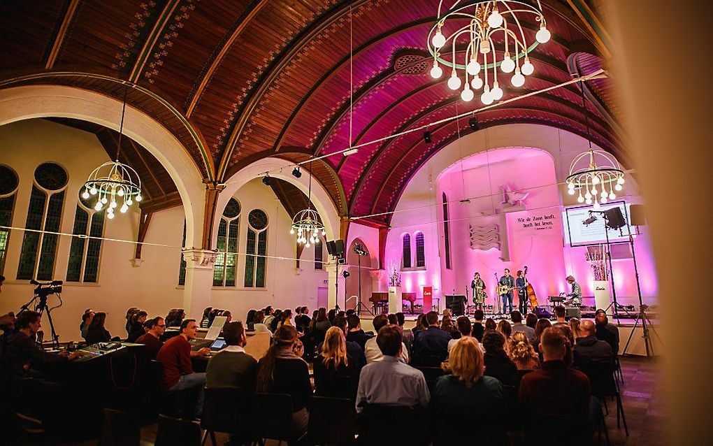 Jongerenavond van Levía in Gorinchem. beeld Henri Doornbos