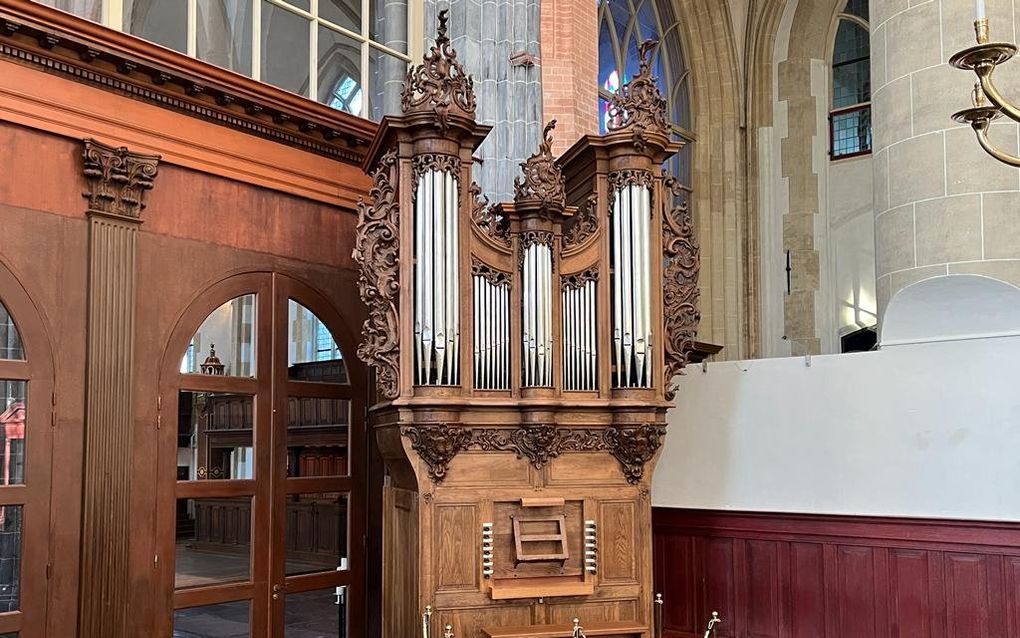 Het koororgel van de Martinikerk in Groningen. beeld Binnenstadkerken.nl