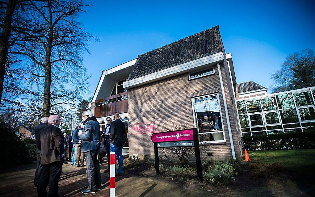 Ambtsdragersconferentie van de Christelijke Gereformeerde Kerken (CGK) in Apeldoorn. beeld Carel Schutte