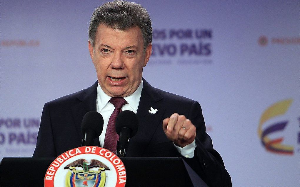 President Santos. beeld EPA