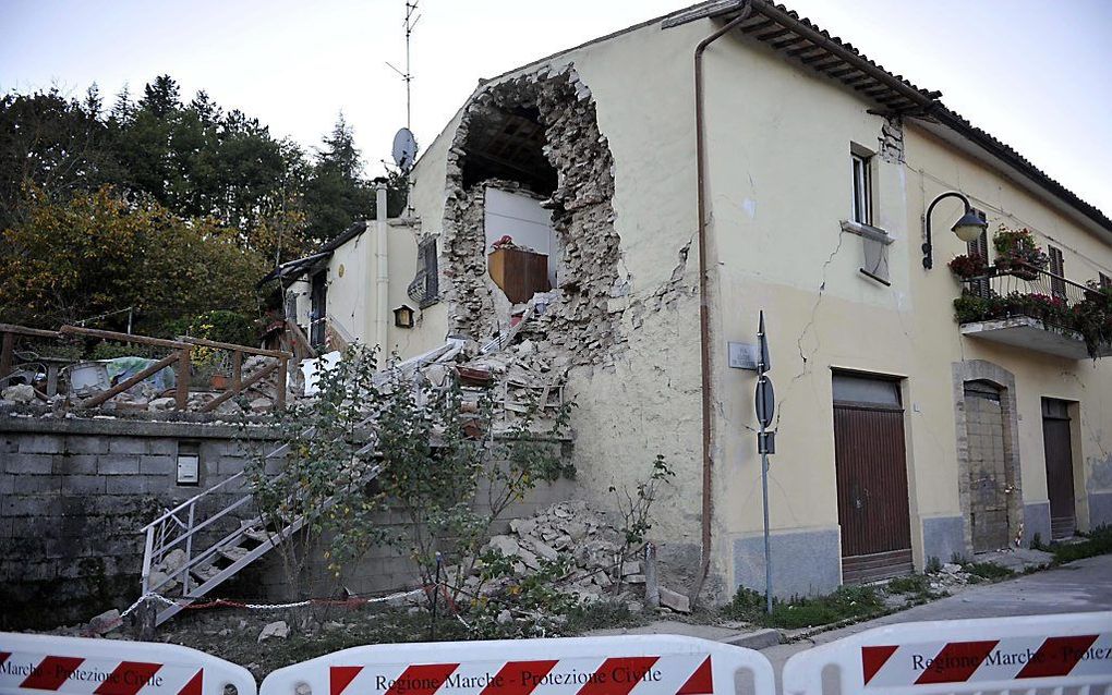 Pieve Torina na de aarbeving. beeld EPA