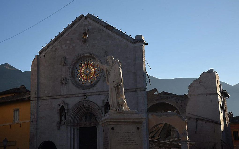 Basiliek van San Benedetto in Norcia. beeld EPA