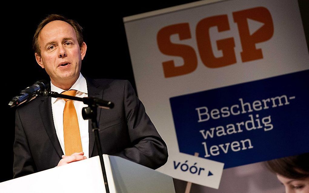 SGP-fractieleider Van der Staaij. beeld ANP, Koen van Weel