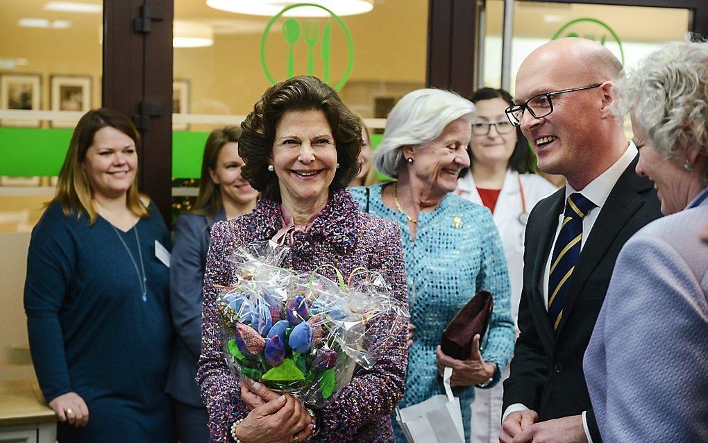 Koning Silvia op bezoek in Polen. beeld EPA