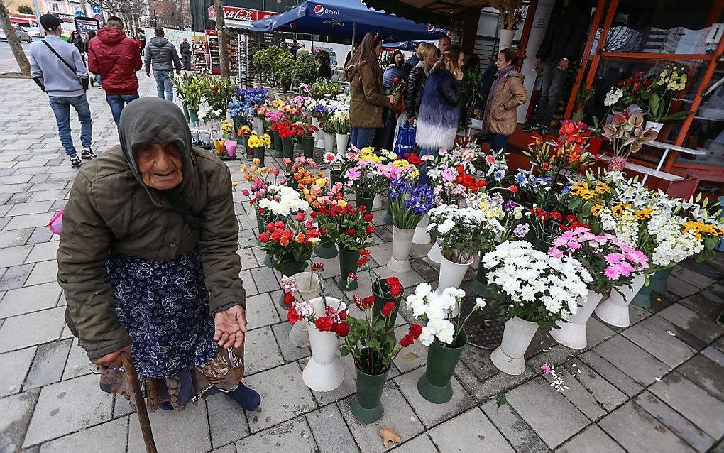 Straatbeeld Tirana, Albanië. beeld EPA, Malton Dibra