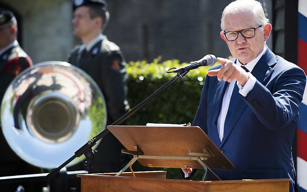 Pieter van Vollenhoven heeft woensdag het WOII en Vliegeniersmuseum Fort Vuren geopend.  beeld ANP