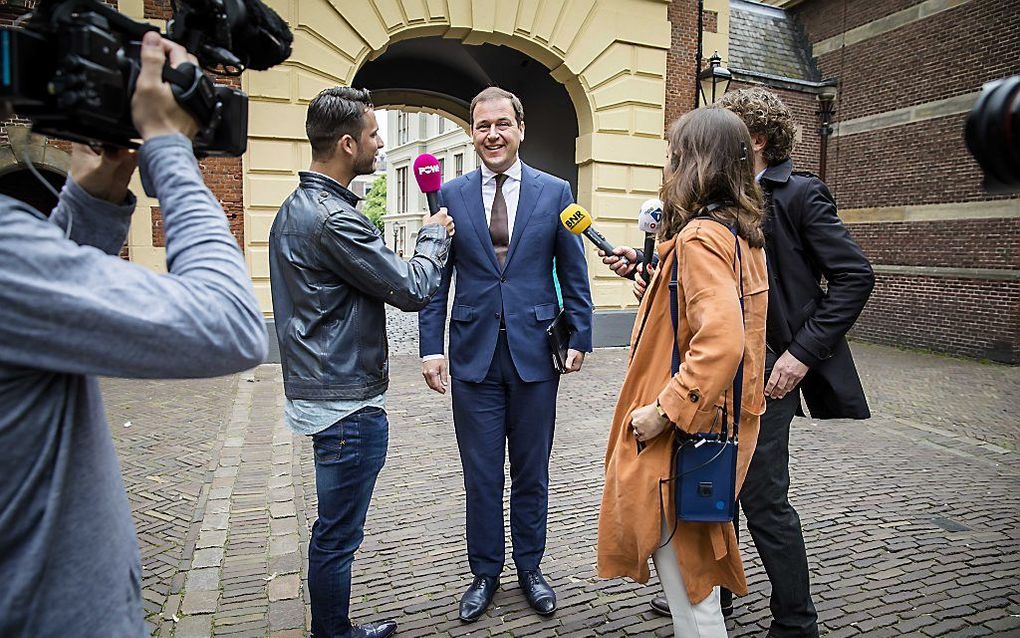 PvdA-leider Asscher op weg naar informateur Schippers, beeld ANP.