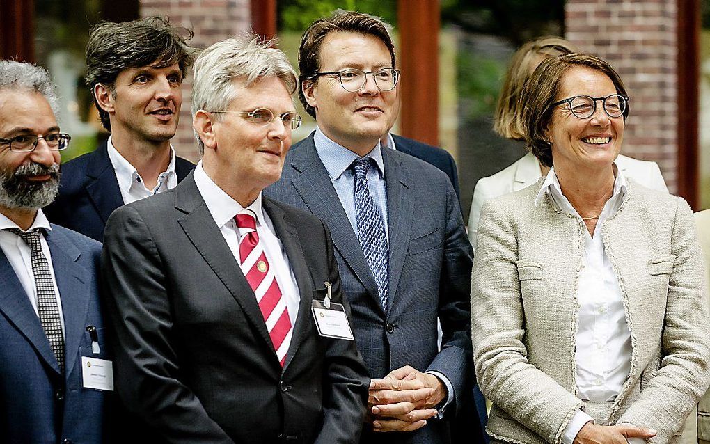 Prins Constantijn tijdens de viering van het 30-jarig bestaan van de Prins Bernhard Leerstoel voor Internationale Natuurbescherming. beeld ANP