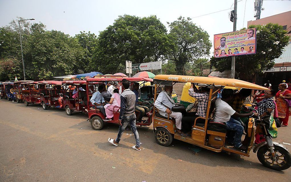 Straatbeeld India. beeld EPA, Rajat Gupta