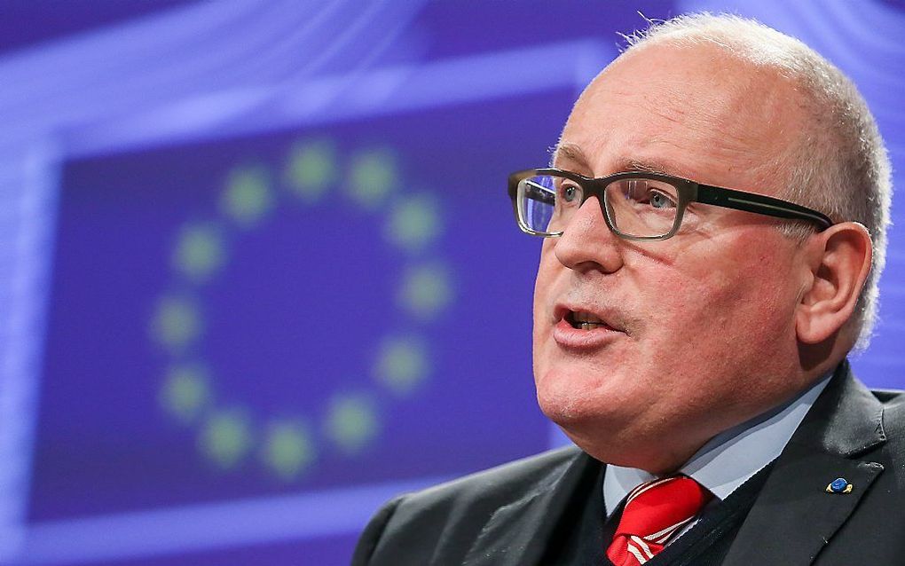 Timmermans, beeld EPA, Stephanie Lecocq