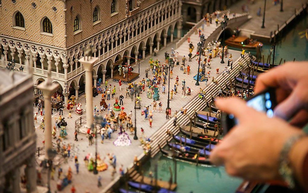 In Hamburg bevindt zich de grootste modelspoorbaan ter wereld, Miniatur Wunderland. Sinds kort is daar ook Venetië in het klein te bewonderen. beeld EPA