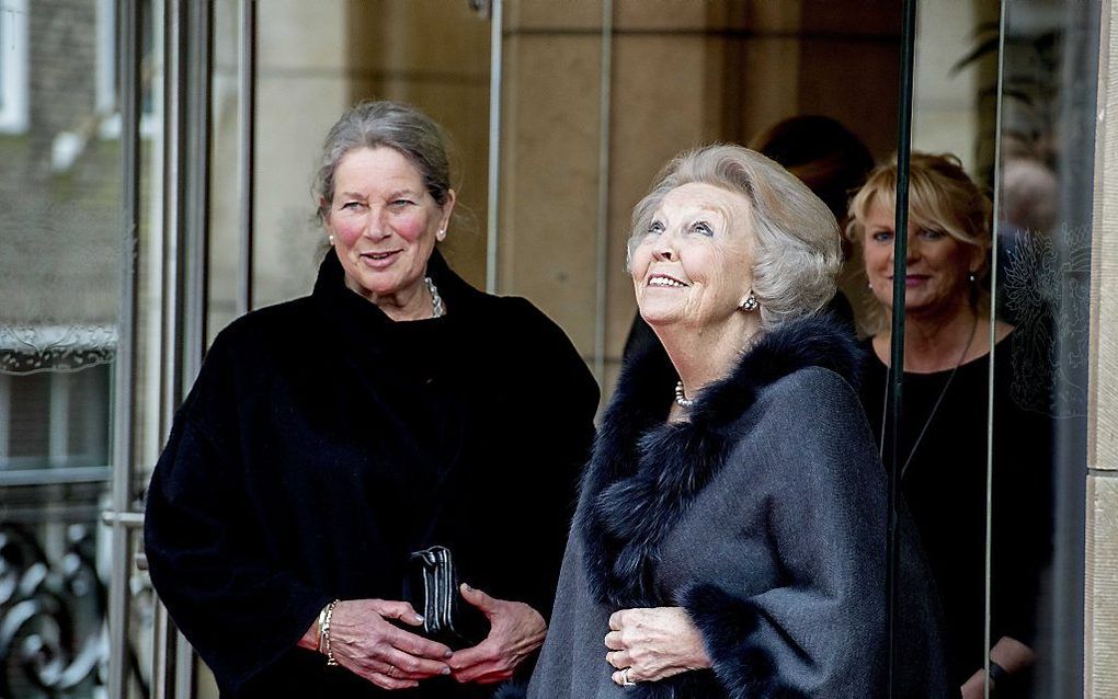 Prinses Beatrix en Florence Kooman, de moeder van prinses Mabel. beeld ANP