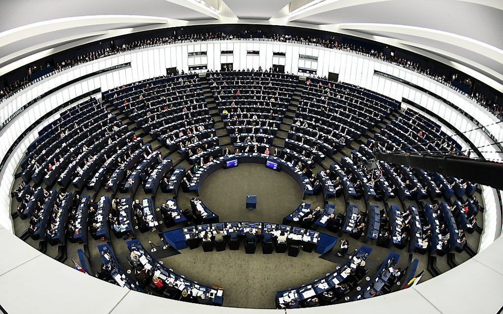 Europees Parlement in Straatsburg, dindag. beeld EPA, Patrick Seeger