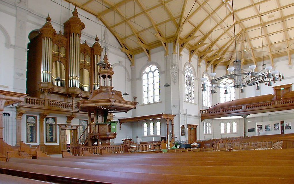 Interieur van de Grote Kerk in Apeldoorn. beeld RD