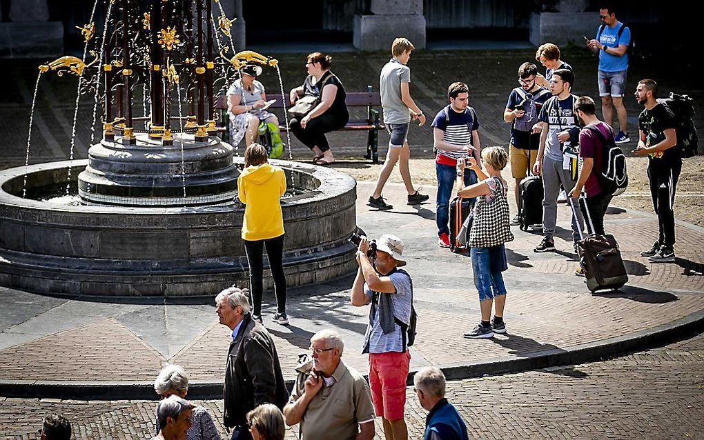 Zomerweer in Den Haag, zaterdag. beeld ANP