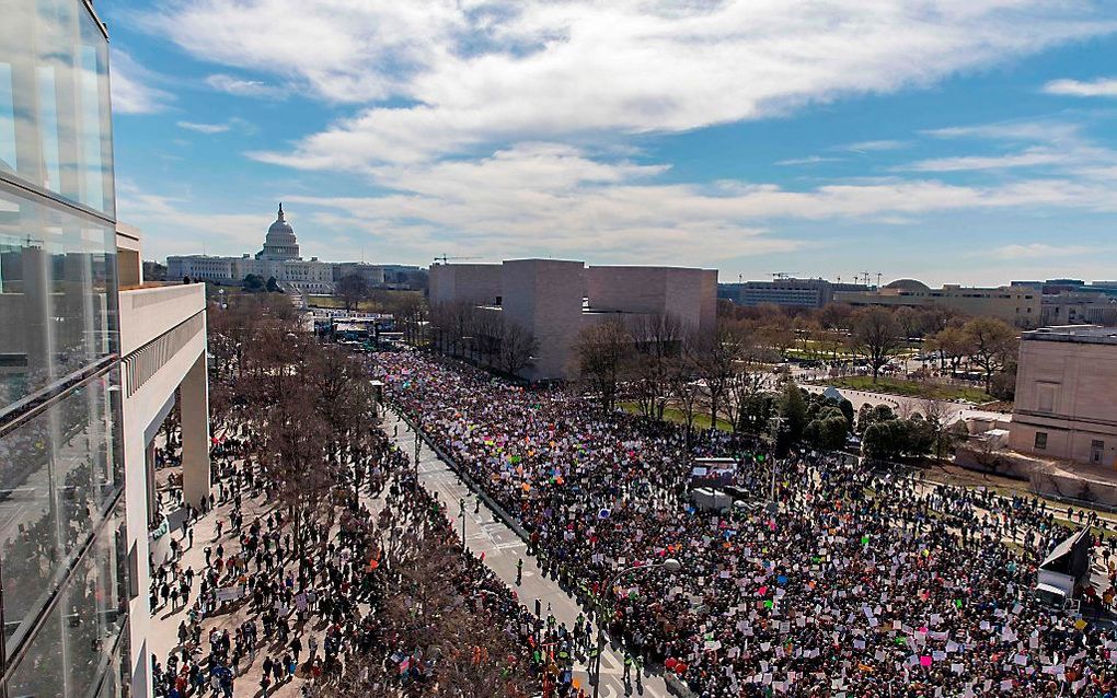 Protest in Washington. beeld AFP