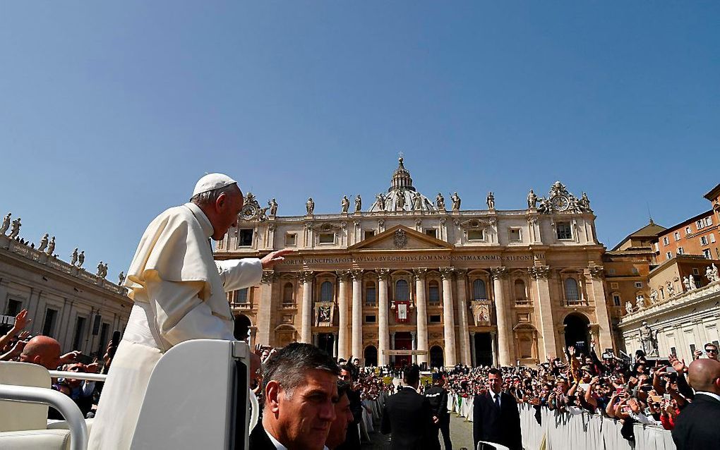 Paus Franciscus. beeld AFP, Alberto Pizzoli