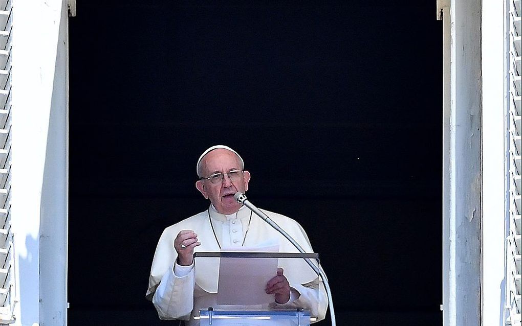 Paus Franciscus, beeld AFP, Alberto Pizzoli