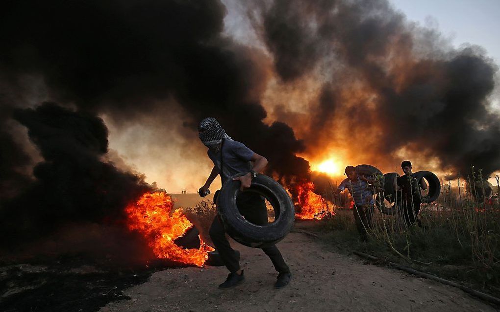 Hamas maakt een ernstige misrekening met nieuwe protesten in de Gazastrook. beeld AFP, Said Khatib