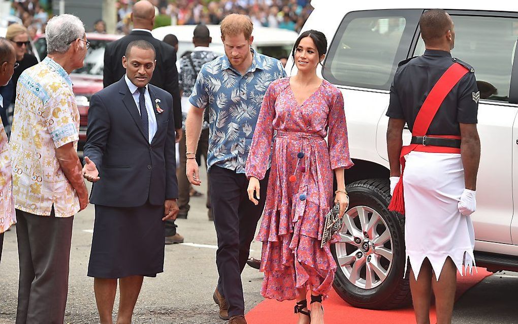 Harry en Meghan brengen drie dagen door in Fiji. beeld AFP