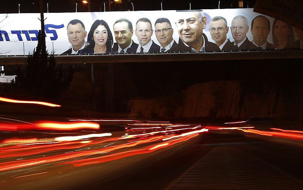 In Israël is het aftellen begonnen. Dinsdag gaat de bevolking naar de stembus om een nieuw parlement te kiezen. beeld AFP, Ahmad Gharabli