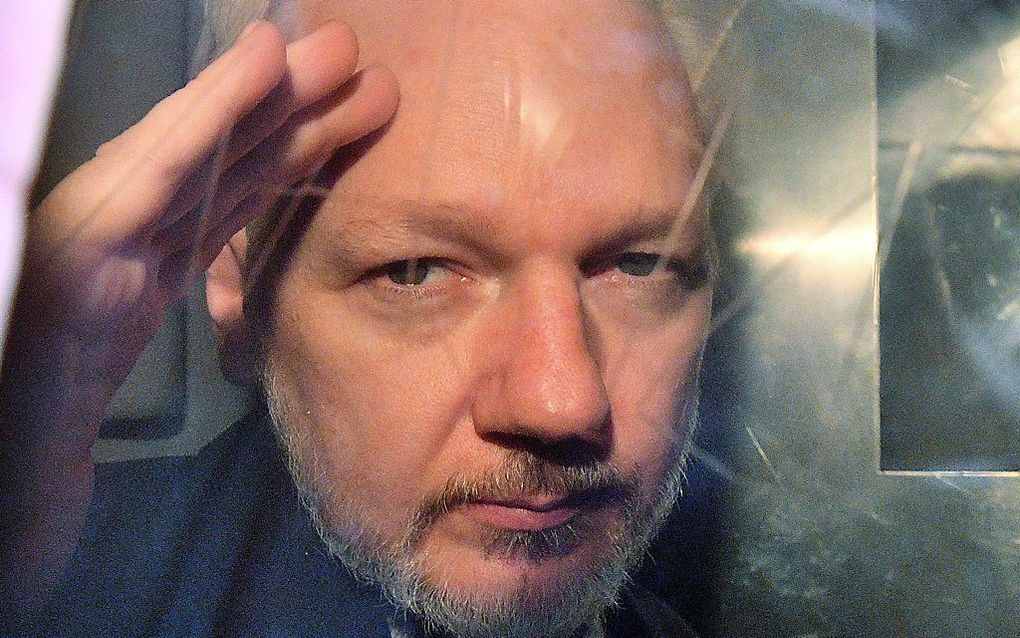 Julian Assange. beeld AFP, Daniel Leal-Olivas