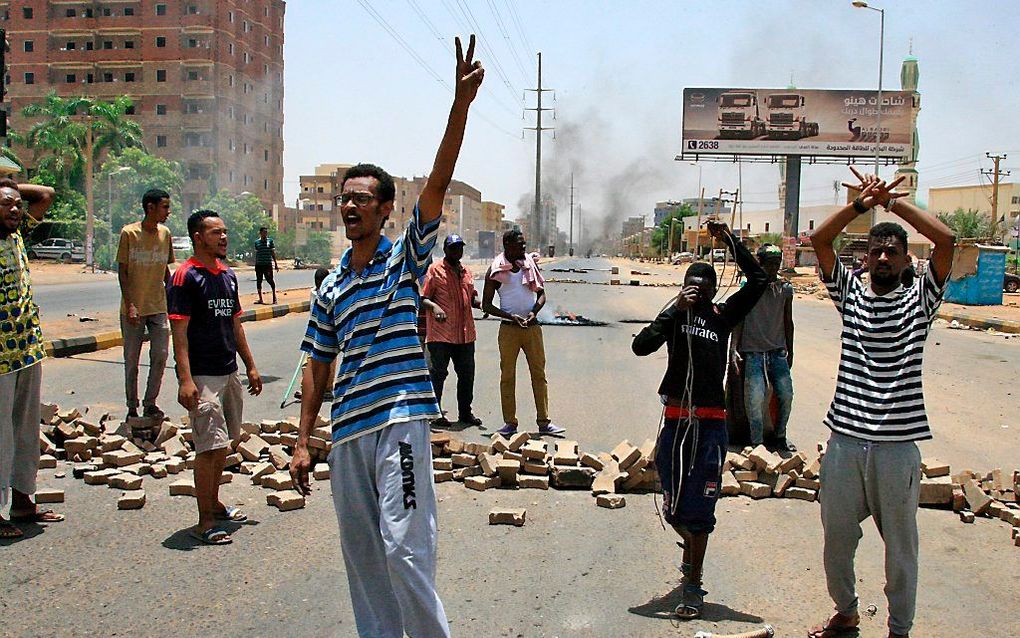 Onrust in Khartoum. beeld AFP