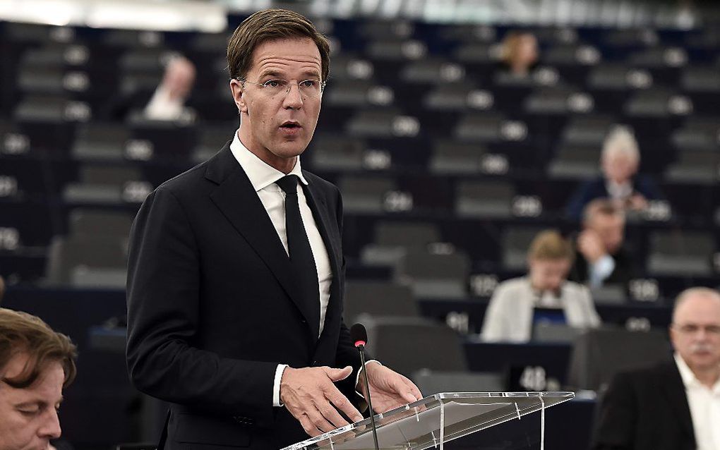 Premier Rutte. beeld AFP, Frederick Florin