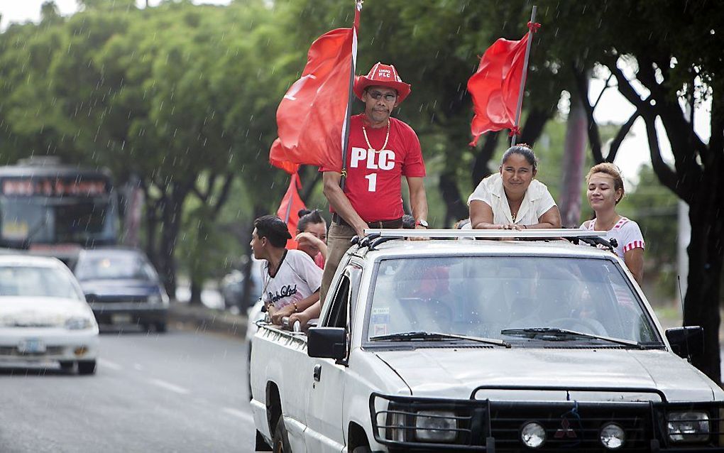 Straatbeeld Nicaragua.  beeld AFP, Alfredo Zuniga