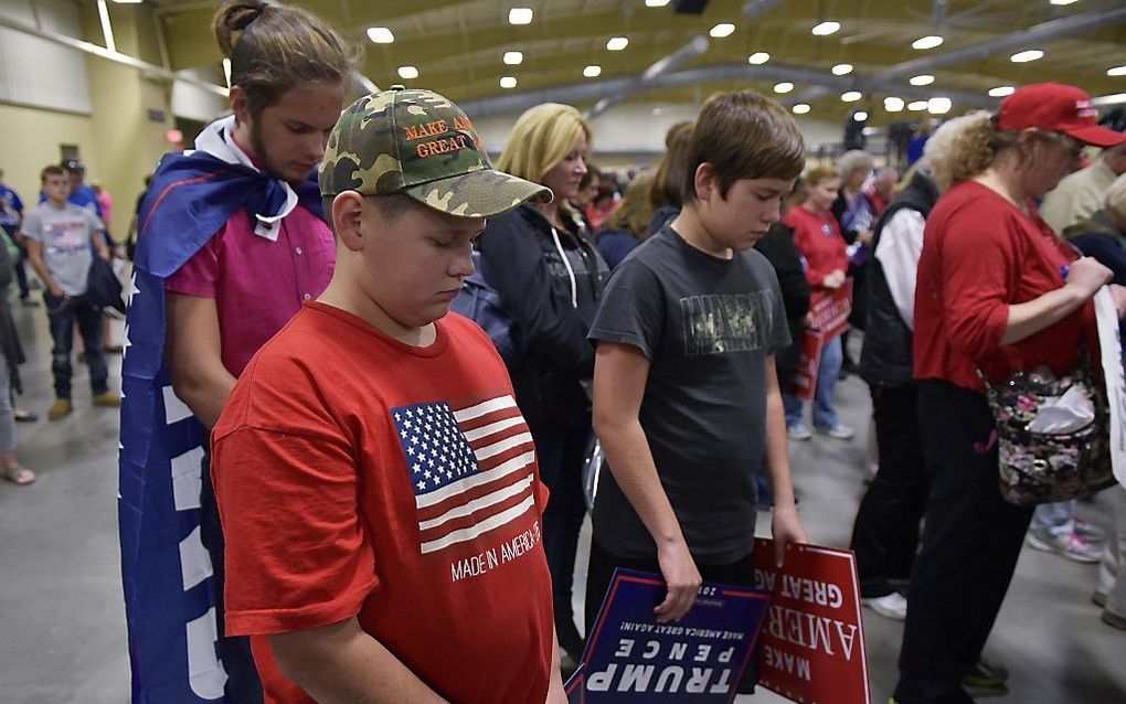 Bidden voor Trump. beeld Spencer Platt/Getty Images/AFP