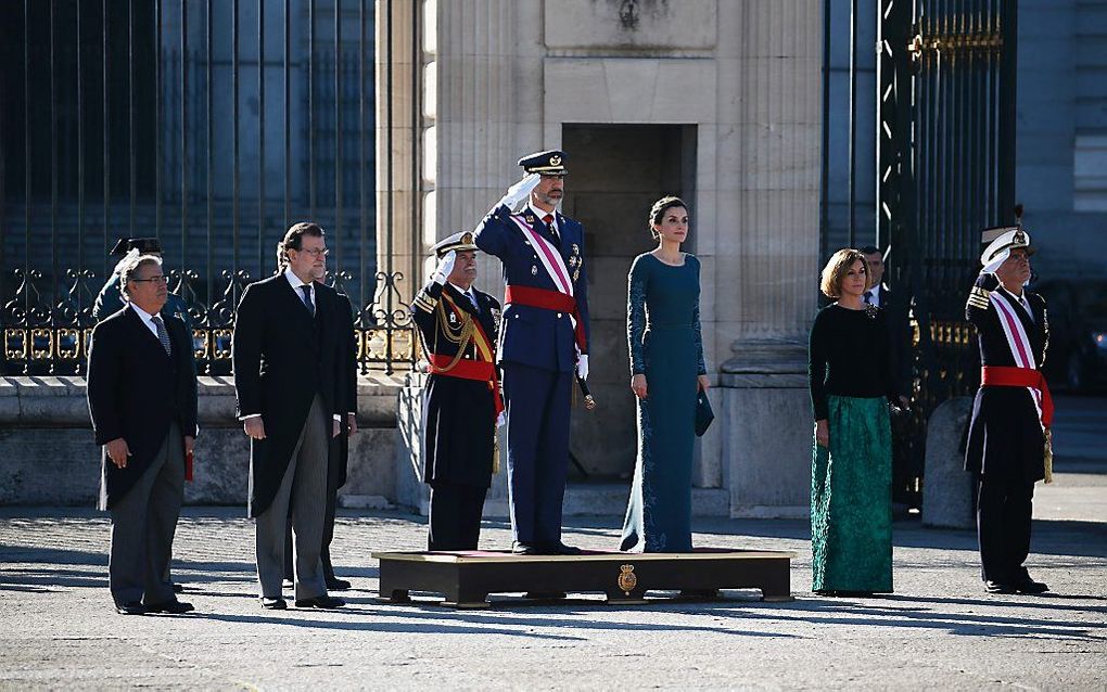 De Spaanse koning Felipe en zijn vrouw, koningin Letizia. beeld AFP